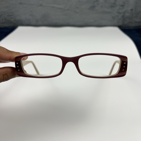 Authentic Versace 3061-B 246 Purple/Beige 50-17-135 Eyeglasses Italy Frames Only - Picture 7 of 12